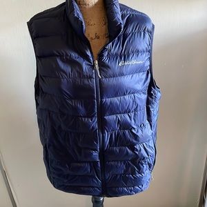 Eddie Bauer navy down puffer vest